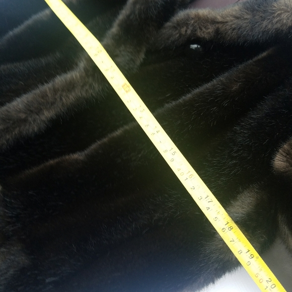 Gorgeous VTG Tissavel Fur Brown Trench Coat S - Picture 9 of 12